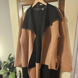 Long wrap cardigan coat soft